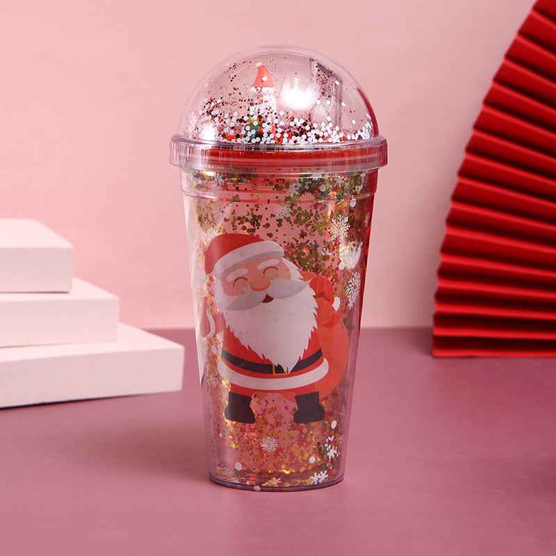 Christmas Theme Water Cup - Holiday Drinkware - DropOnline.co