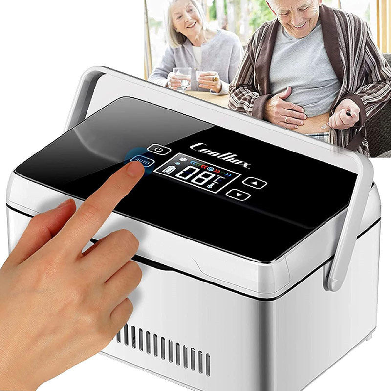 DropOnline Portable Insulin Refrigerator Box - Vehicle Travel Cooler – white;… - DropOnline.co