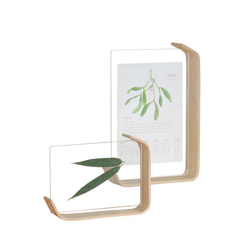Acrylic Wooden Photo Frame Herbarium Display Frame Calendar DIY Frame Photo Frames For Wedding Party Picture Frame Photo Decor - DropOnline.co