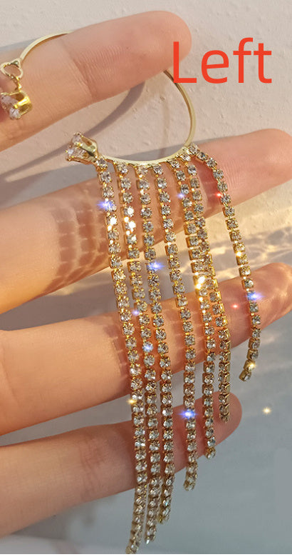 Fashionable And Simple Long Tassel Earrings - DropOnline.co