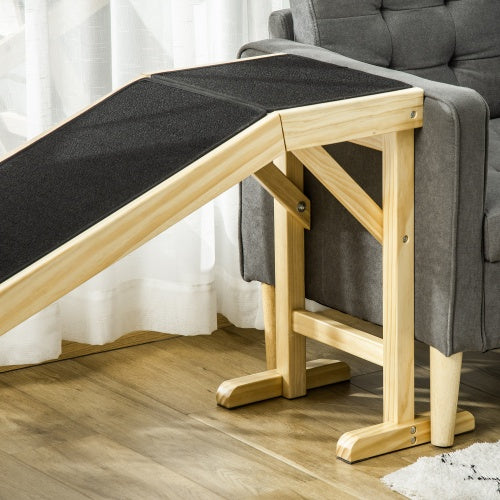 Ramp For Dog Bed, Pet Ramp For Dog With Non-slip Carpet And Top Platform - DropOnline.co