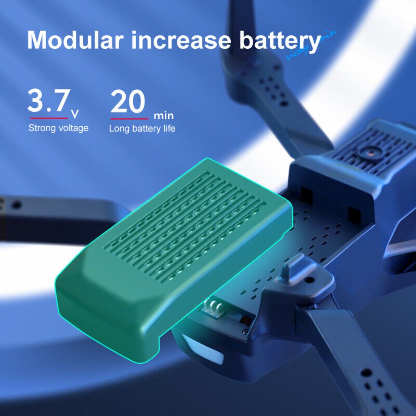 4DRC V13 RC Drone - 1080P HD Dual Camera WiFi FPV Foldable Quadcopter with 2 Batteries - DropOnline.co