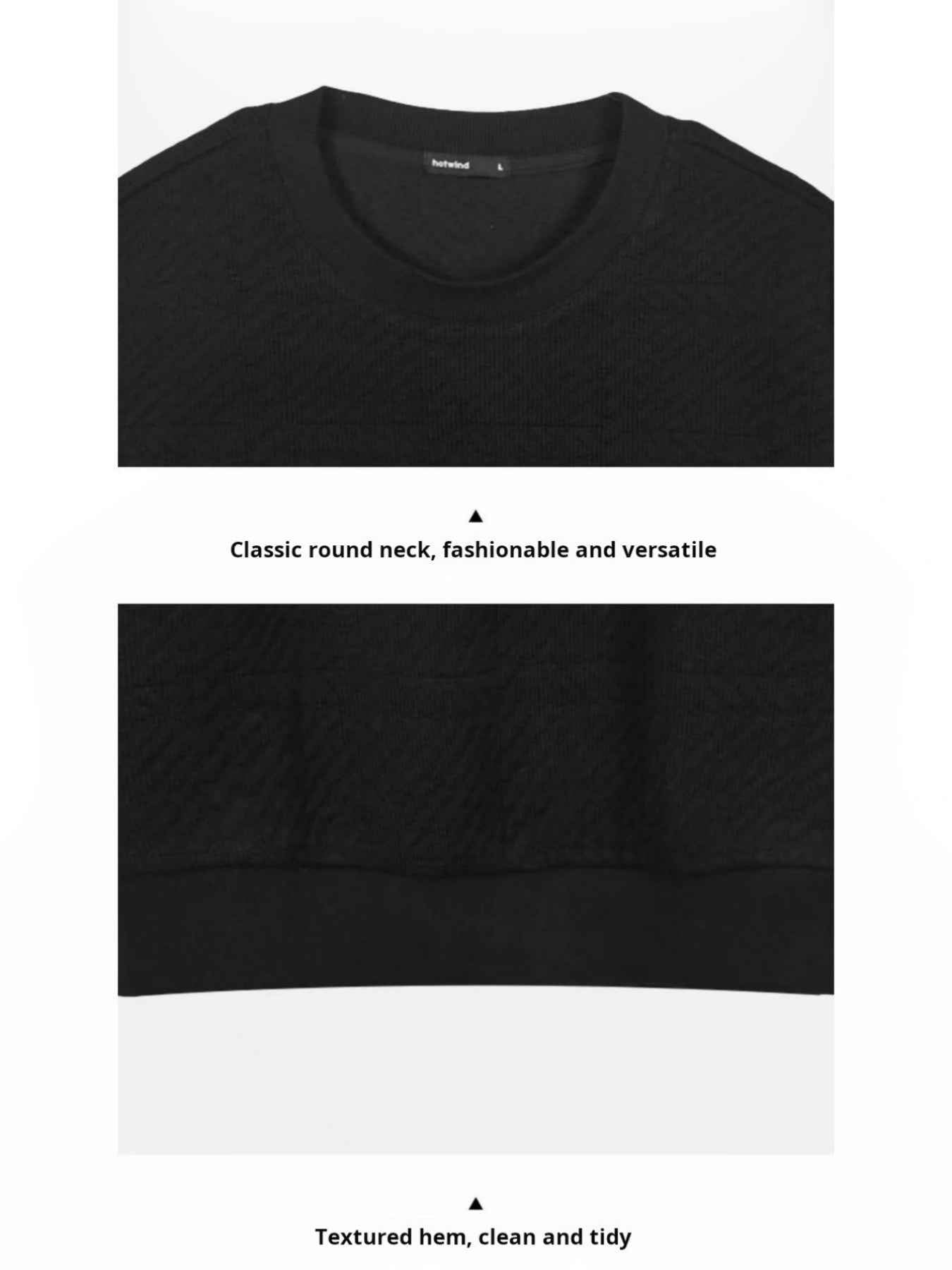 Unisex Jacquard Round Neck Hoodie - Premium Export Quality European Sizes