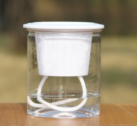 Double Tier Hydroponic Epipremnum Aureum Self-watering Flowerpot Home Decor Double Tier Visual Water Level Flowerpot - DropOnline.co