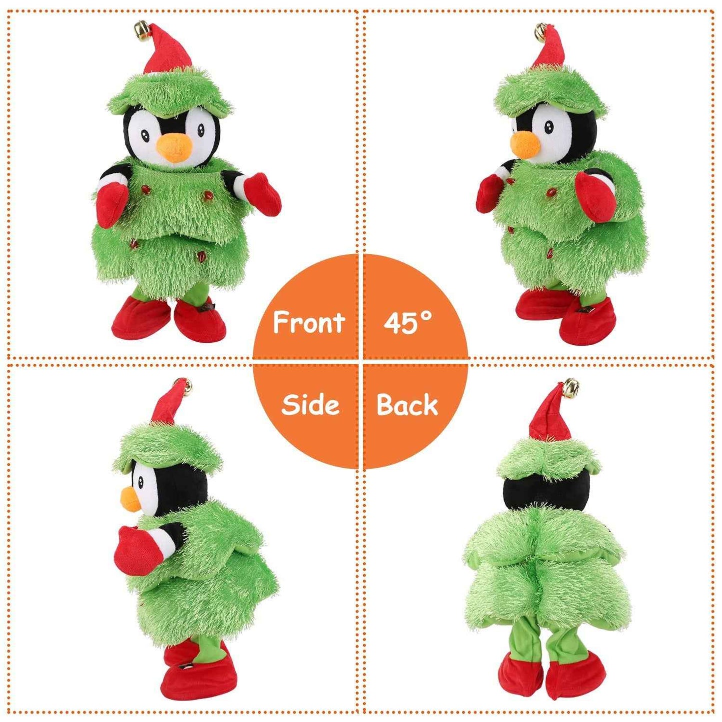Penguin/Elk/Snowman Electric Dancing Singing Plush Toy - Interactive Christmas Gift - DropOnline.co