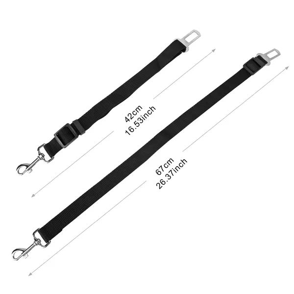 2Pcs Pet Dog Seat Belt Leash Adjustable Pet Dog Cat Safety Leads Harness - DropOnline.co