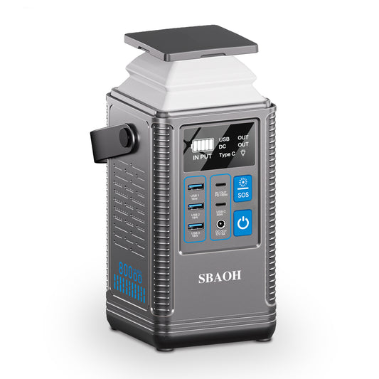 Camping Power Station 296Wh Power Bank 80000mAh Lithium Battery Outdoor Solar Generator USB Port Supply - DropOnline.co