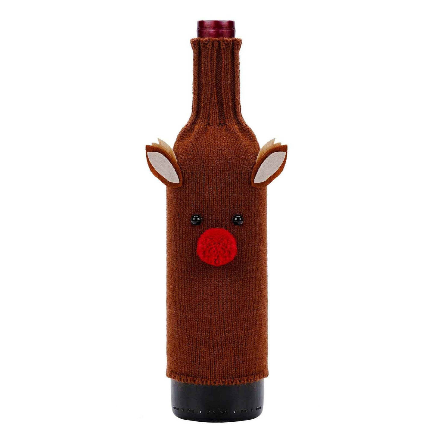 Home Fashion Simple Christmas Decorations Bottle Cover - Wine Bottle Decor - DropOnline.co