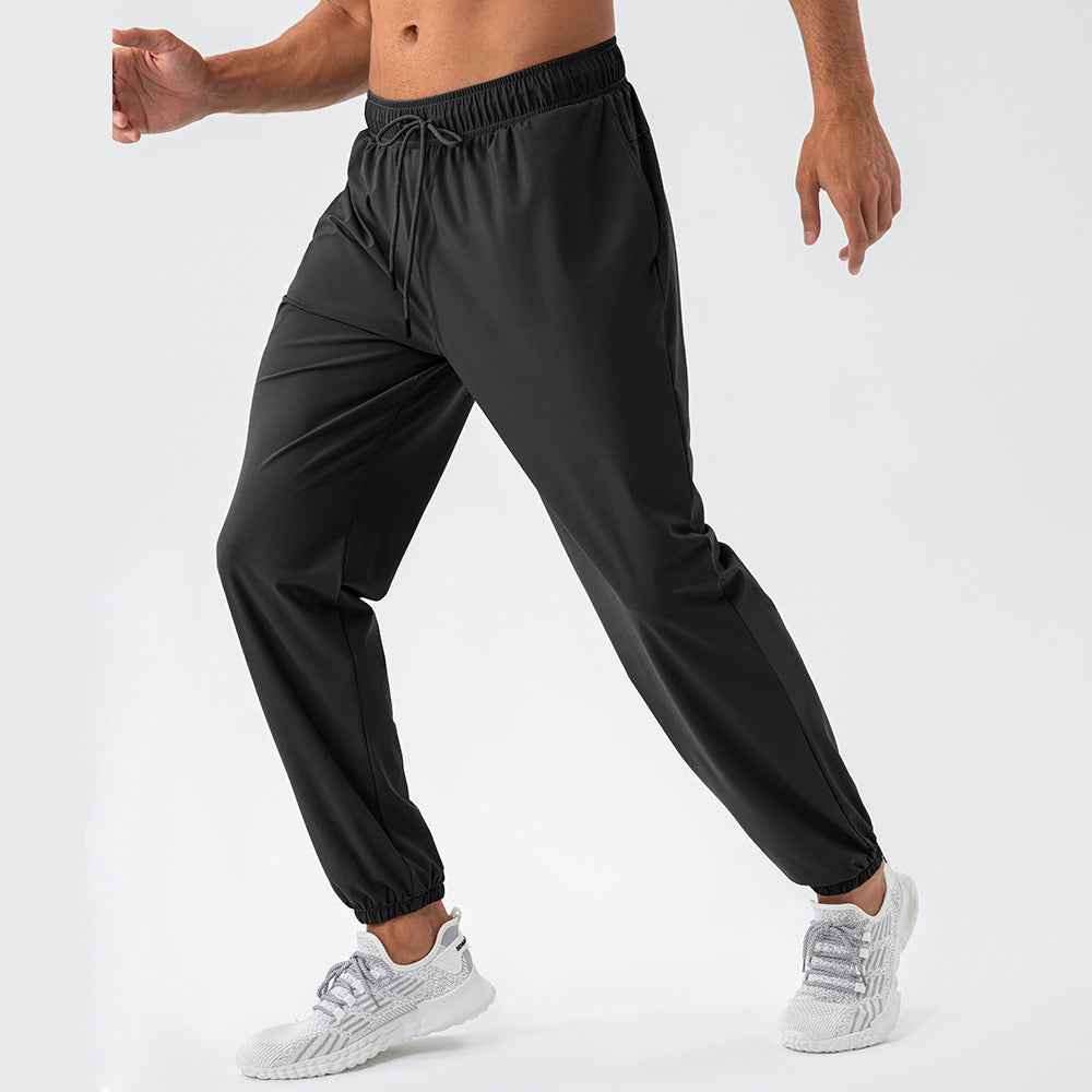 Men's Nylon Track Pants - Quick-Drying Loose Fit Athletic Pants