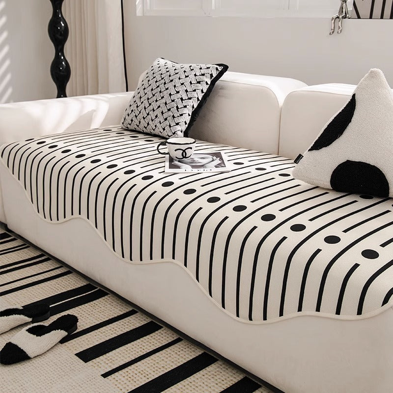 Four Seasons Universal Modern Light Luxury Straight Row Sofa Cushion Cover Cloth - DropOnline.co