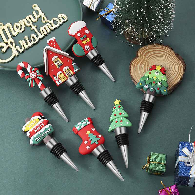 Party Gathering Christmas Tree Sealed Wine Stopper - Holiday Bottle Stopper - DropOnline.co