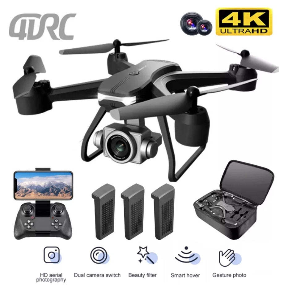 4DRC V14 Professional Drone 6K HD Dual Camera Wifi FPV Portable RC Quadcopter 2 BATTERY,Drones Suitable For Adults & Beginners.Logistics Is Randomly Sent By UPS,USPS,Self-pickup. - DropOnline.co