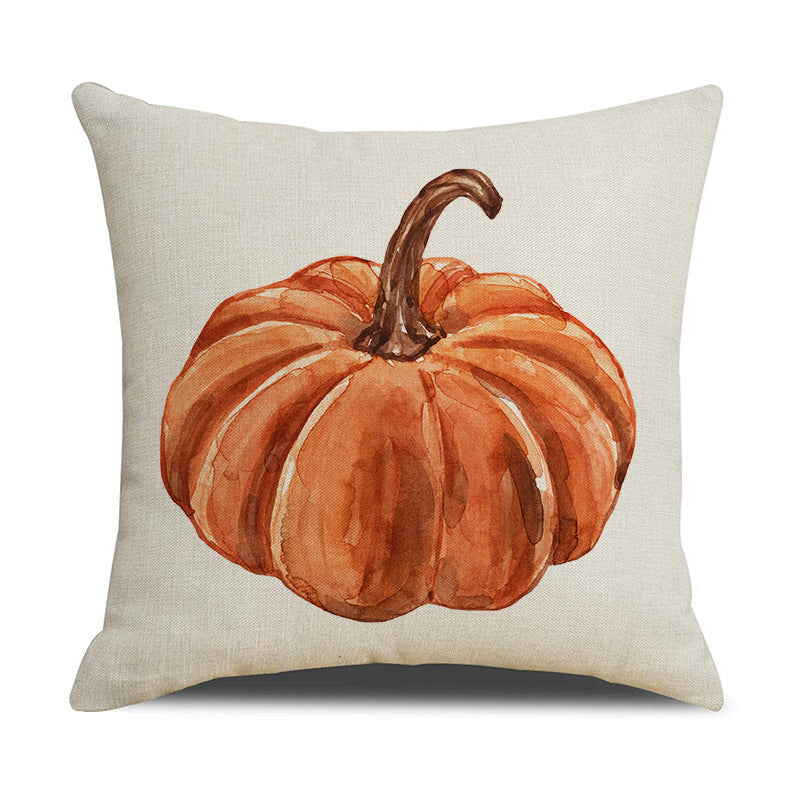 Thanksgiving Pillow Cover Pumpkin Decoration Cushion Cover - DropOnline.co