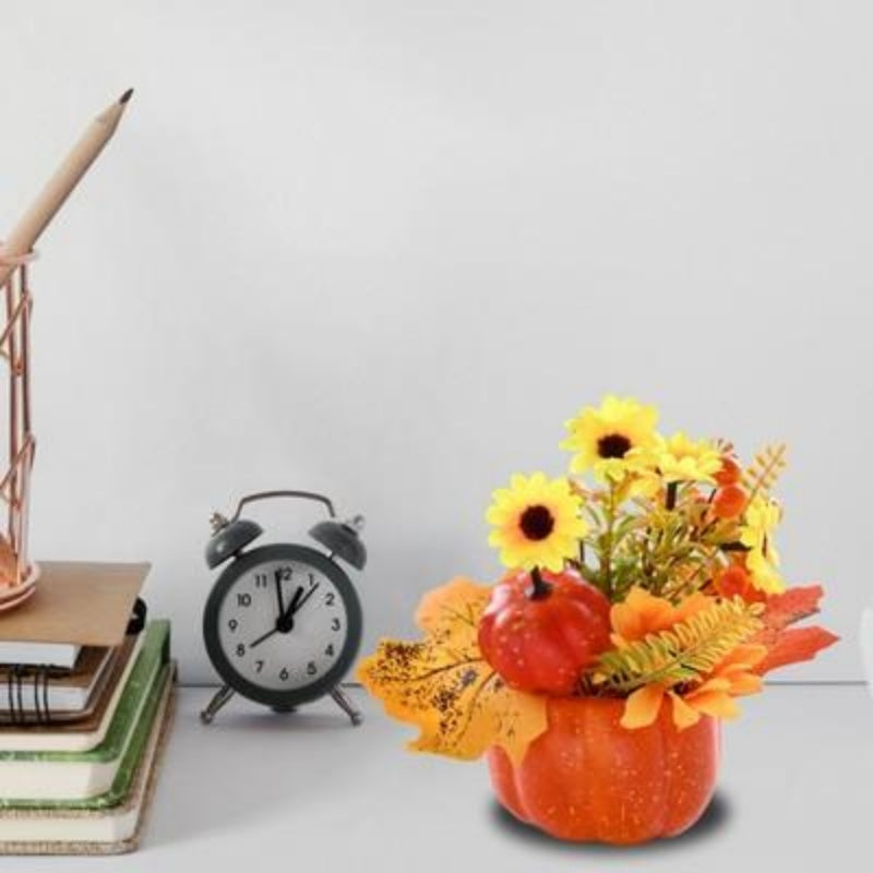 Artificial Pumpkin Flower Autumn Pumpkin Ornaments A - DropOnline.co