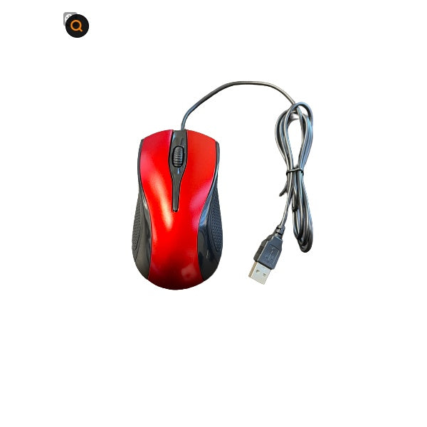 USB 2.0 Optical Wired Scroll Wheel Mouse For PC Laptop Notebook Desktop Red Mice - DropOnline.co