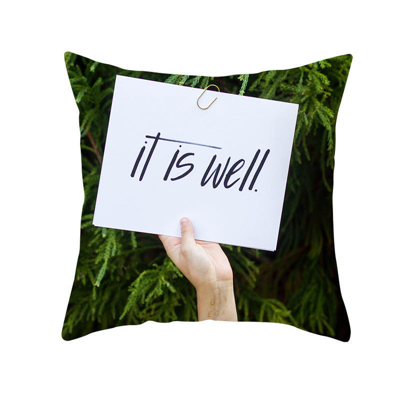 Light Tropical Plants Home Decor Peach Skin Fleece Pillowcase - DropOnline.co