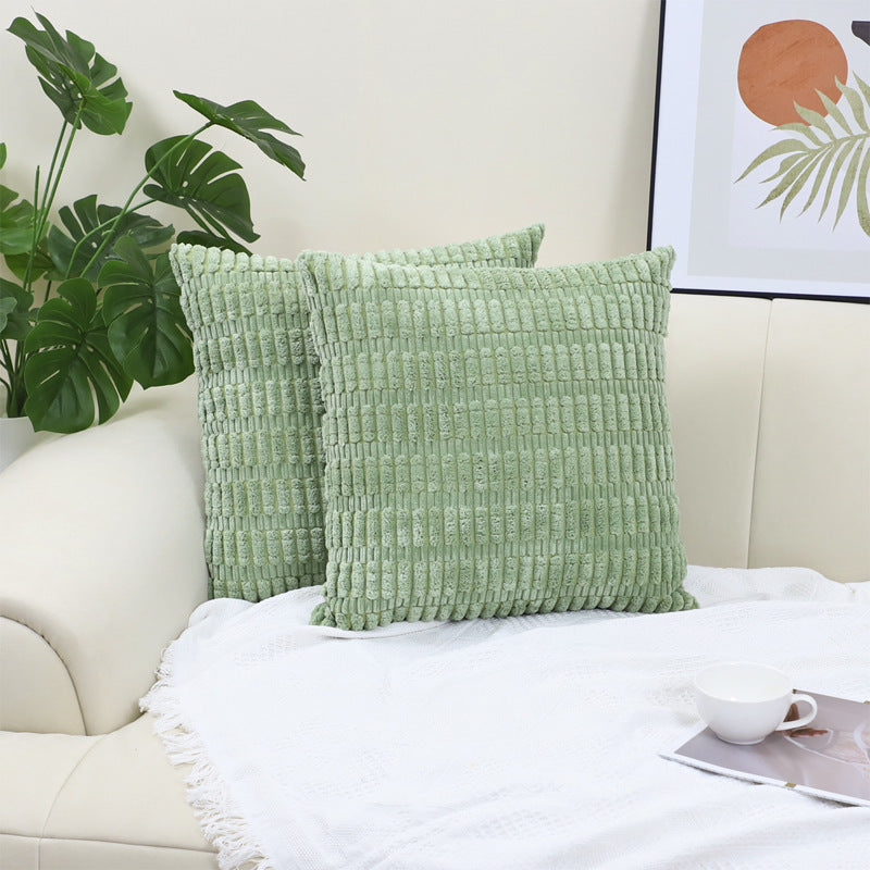Corduroy Decorative Throw Pillow Covers Soft Boho Striped Pillow Covers Modern Farmhouse Christmas Home Decor For Sofa Living Room Couch Bed - DropOnline.co