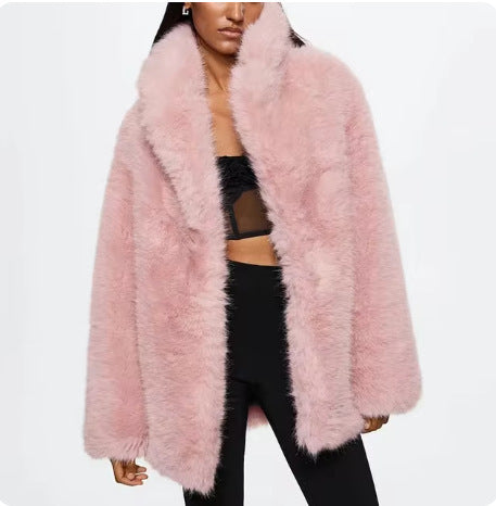 Artificial Fur Warm Coat Thick Coat Women - DropOnline.co