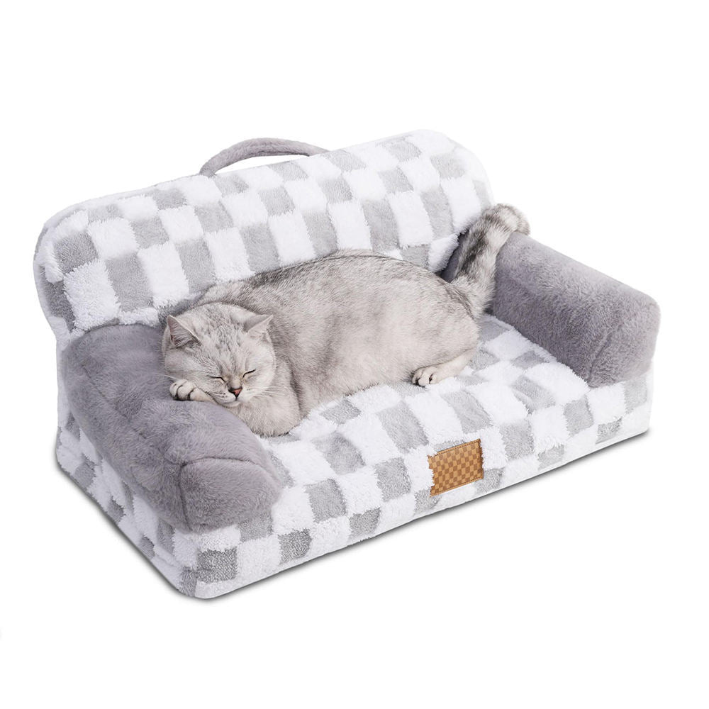 Limited Offer Eco-Friendly Calming Cozy Removable Cover Machine Washable Non-Slip Pet Couch Bed With Orthopedic Support - DropOnline.co