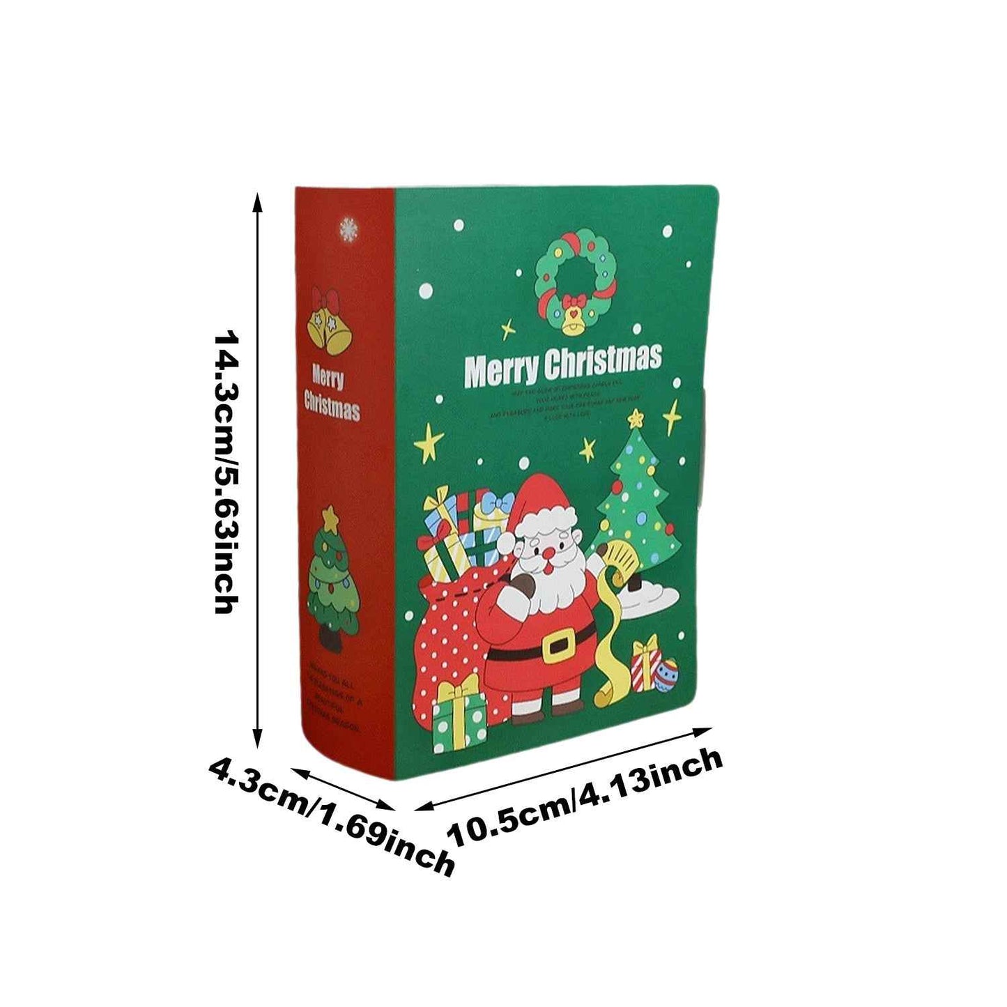 10 Pcs Christmas Treat Boxes Book Shape - Cartoon Candy Gift Boxes - DropOnline.co