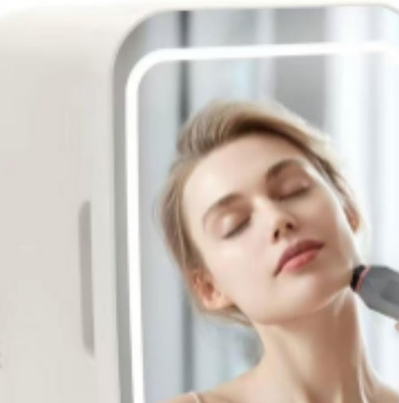 Self-pickup Color Random Skin Care Refrigerator With Dimmable LED Light Mirror - DropOnline.co