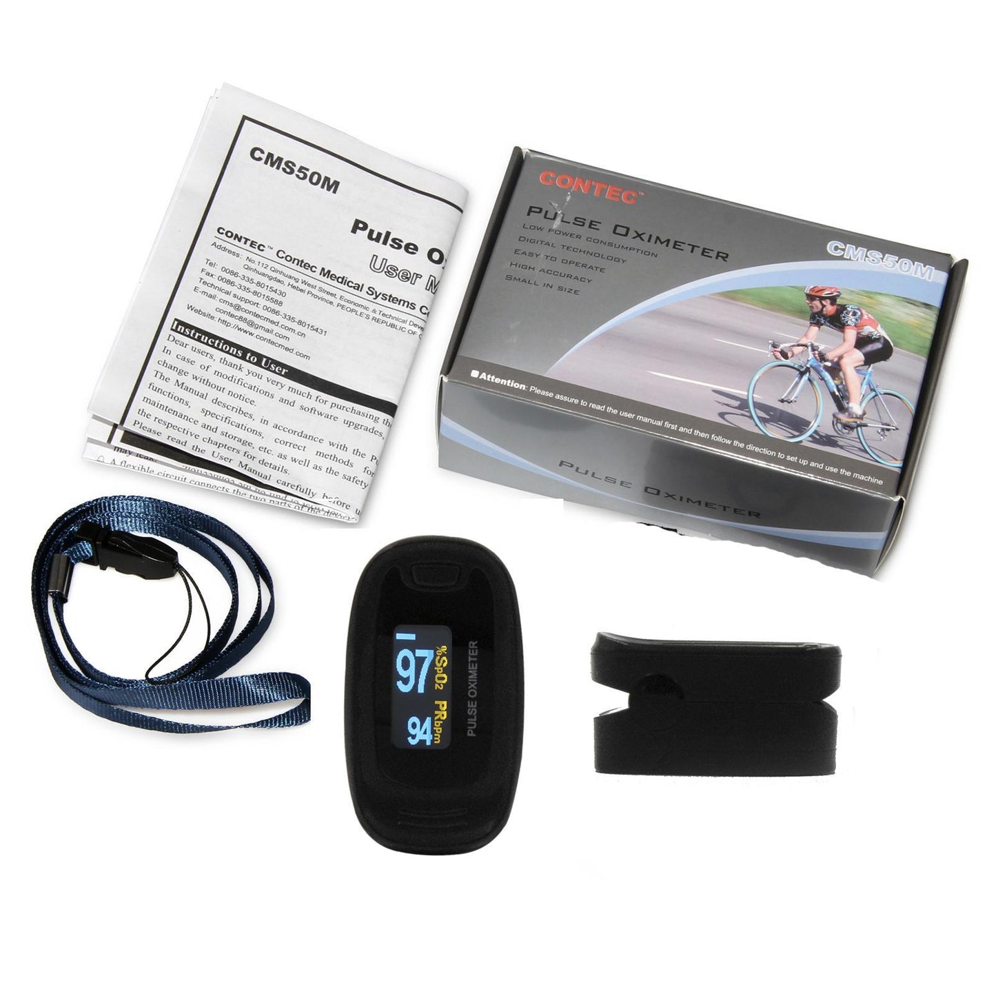 Finger-clip Pulse Oximeter, Blood Oxygen Saturation And Heart Rate Monitoring, With Soft Case, FDA Approved - DropOnline.co