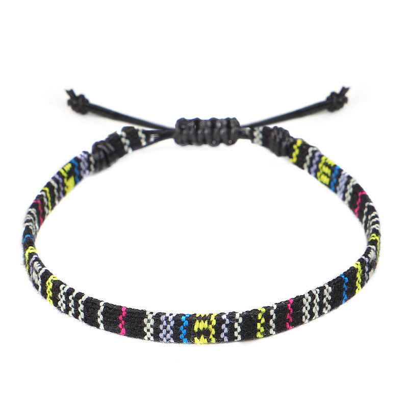 Hand Woven Rainbow Color Anklet Bohemian Style - DropOnline.co
