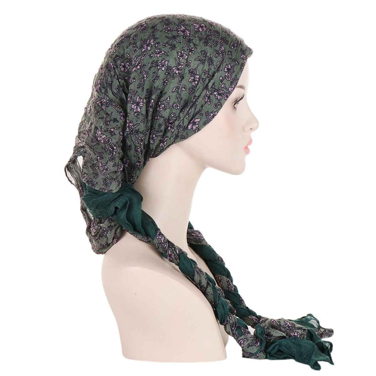 Tam-o'-shanter Hand-woven Braid Bandana Scarf Female Cap - Artisan Beret