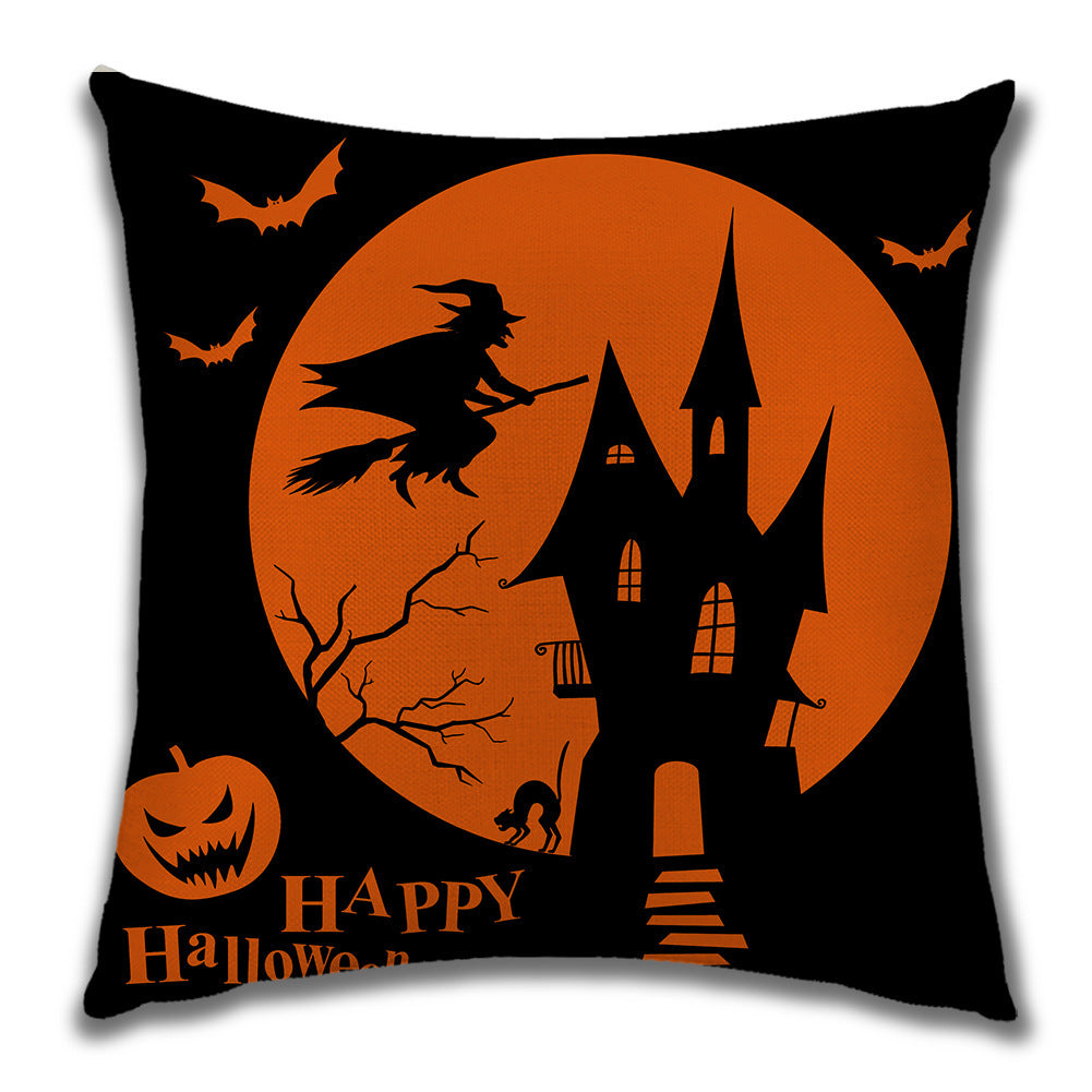 Cartoon Pumpkin Castle Sofa Cushion Cushion Pillowcase - DropOnline.co