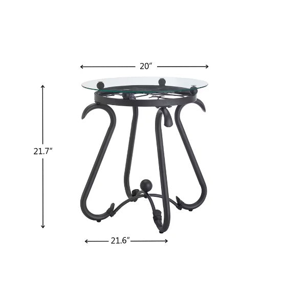 2-piece Coffee Table Set With Tempered Glass Surface - DropOnline.co