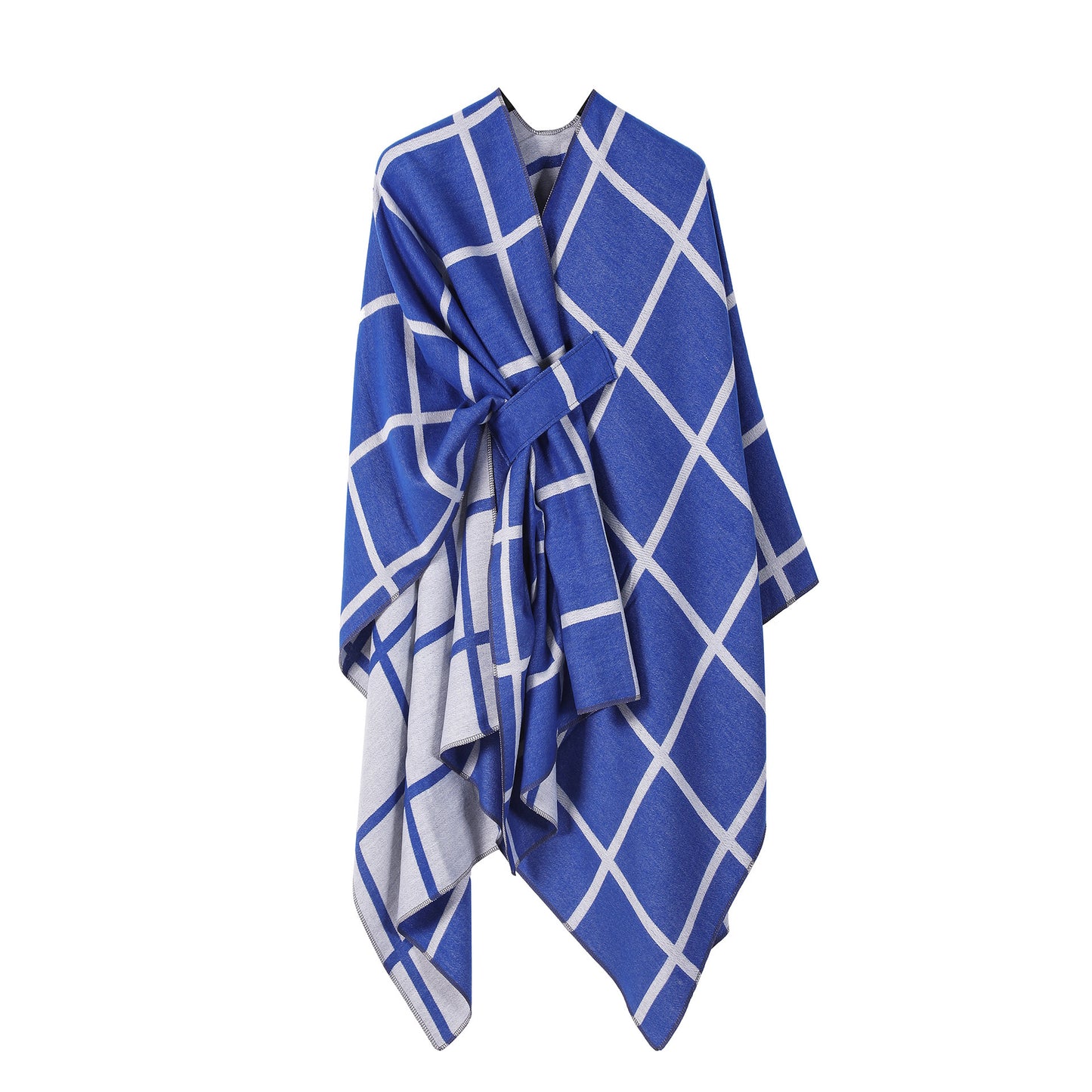 Women's Fashion Gingham Check Warm Scarf - Classic Plaid Winter Wrap - DropOnline.co