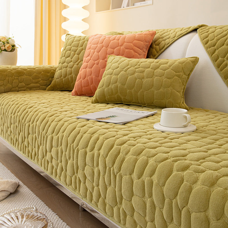 Milk Velvet Winter Sofa Cushion Thickened Anti Slip Seat Cushion - DropOnline.co