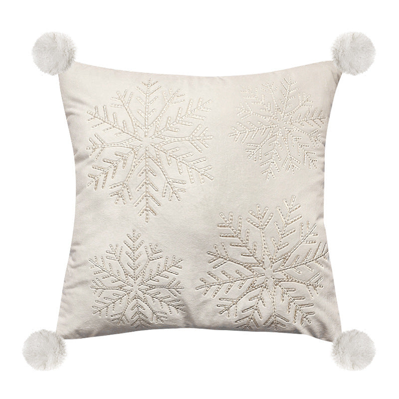 Christmas Tree Deer Cushion Cover Bedroom Pillow - DropOnline.co