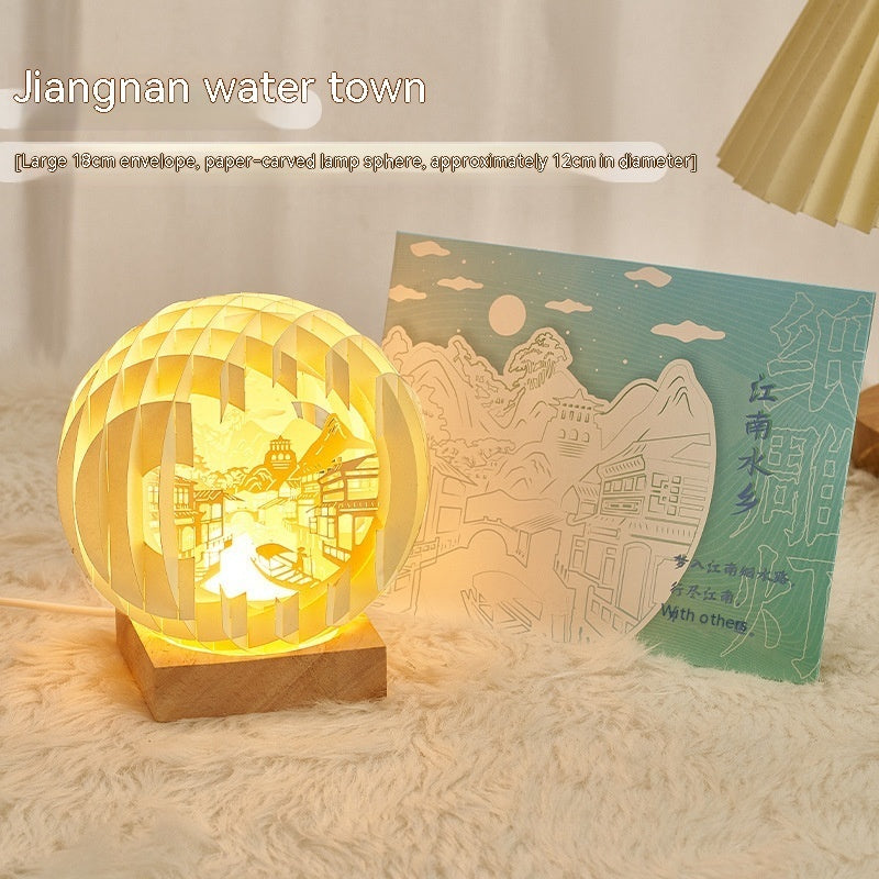 Paper Carving Creative Three-dimensional Small Night Lamp Creative Home Decor - DropOnline.co