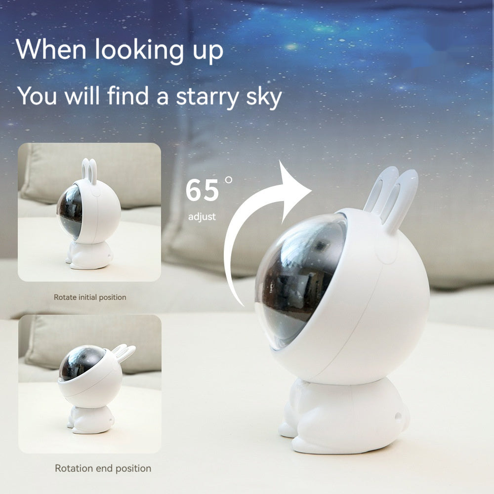 Creative Rabbit Star Light Projector Lamp Children Home Decor - DropOnline.co