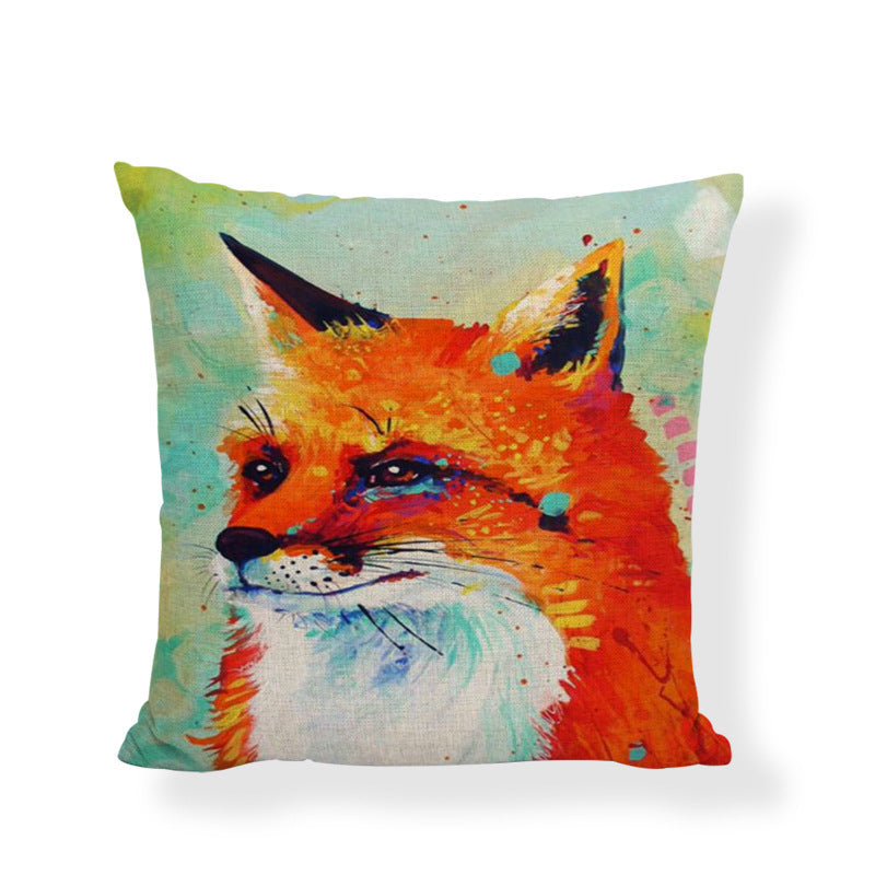 Flax Sunflower Pillowcase Sofa Cushion Waist Pillow - DropOnline.co