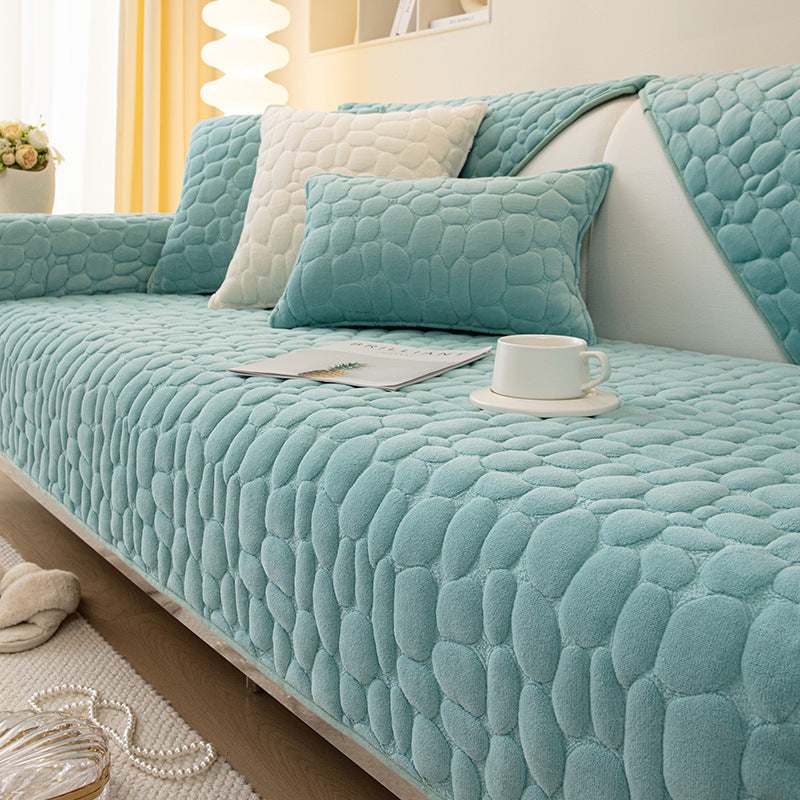 Milk Velvet Winter Sofa Cushion Thickened Anti Slip Seat Cushion - DropOnline.co