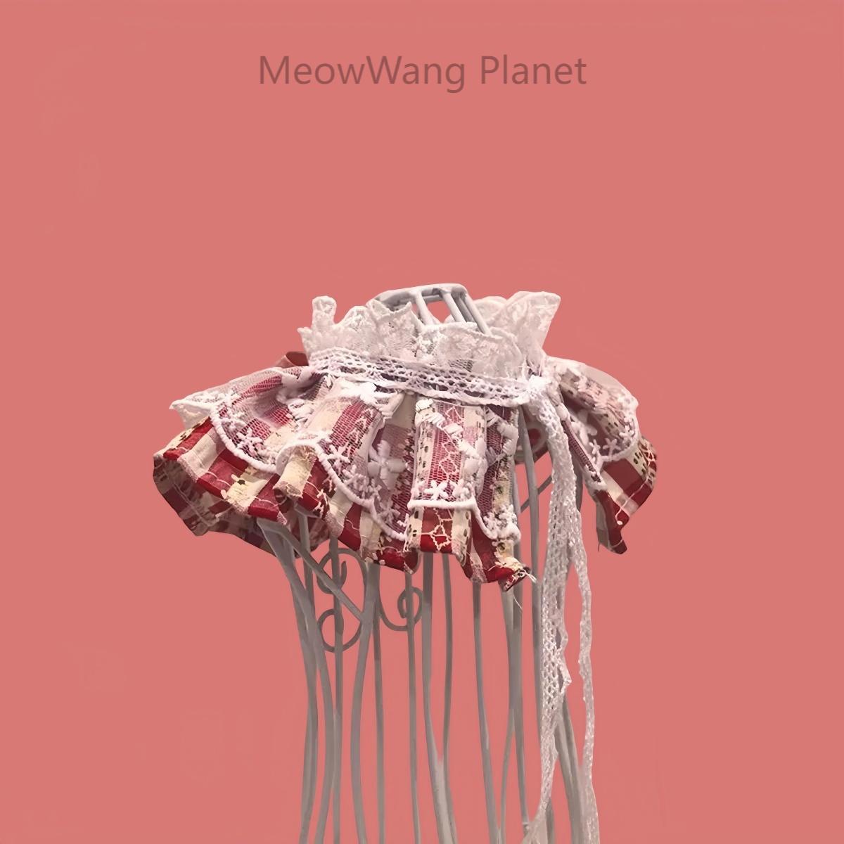 Handmade Lace Pet Neck Bib Heritage Plaid Ruffle Bandana For Cats Small Dogs Luxury Pet Gift - DropOnline.co