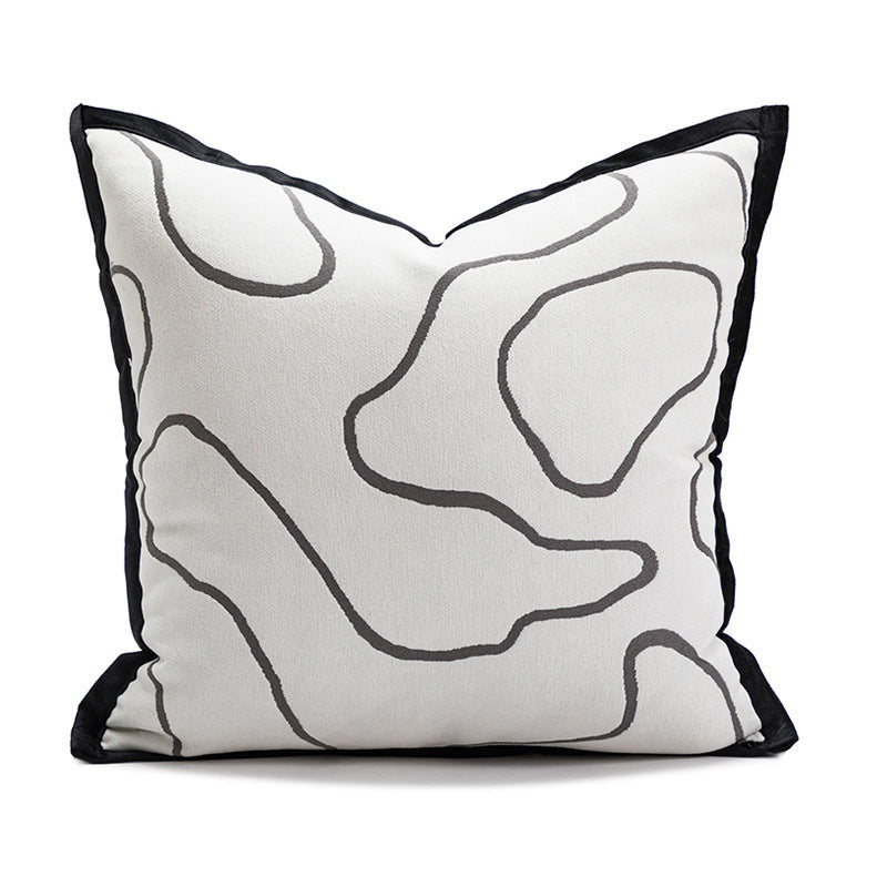 Modern Simple Plush Cushion Sofa Bedroom Bedside Pillow Cover - DropOnline.co