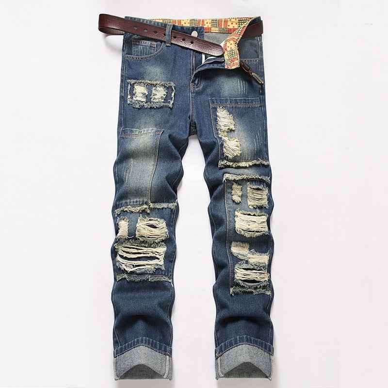 Men's Straight Wrinkle-resistant Loose Casual Jeans