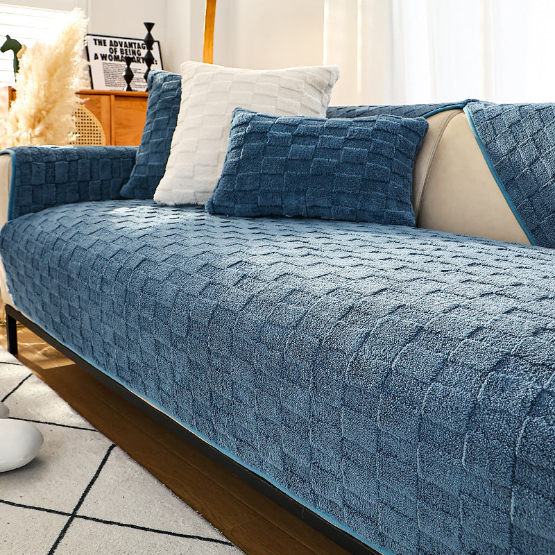 Sofa Cushion Plush Winter Antislip Simple Modern Cushion - DropOnline.co