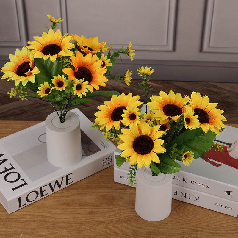 Creative Sunflower Bouquet Night Light Home Decoration Desktop Decoration - DropOnline.co