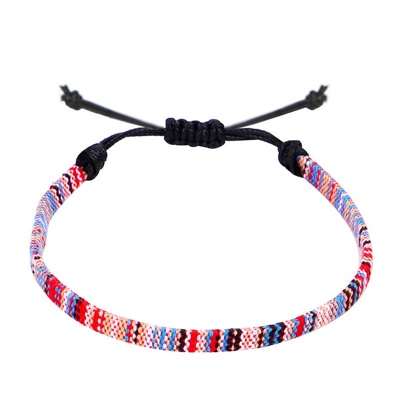 Hand Woven Rainbow Color Anklet Bohemian Style - DropOnline.co
