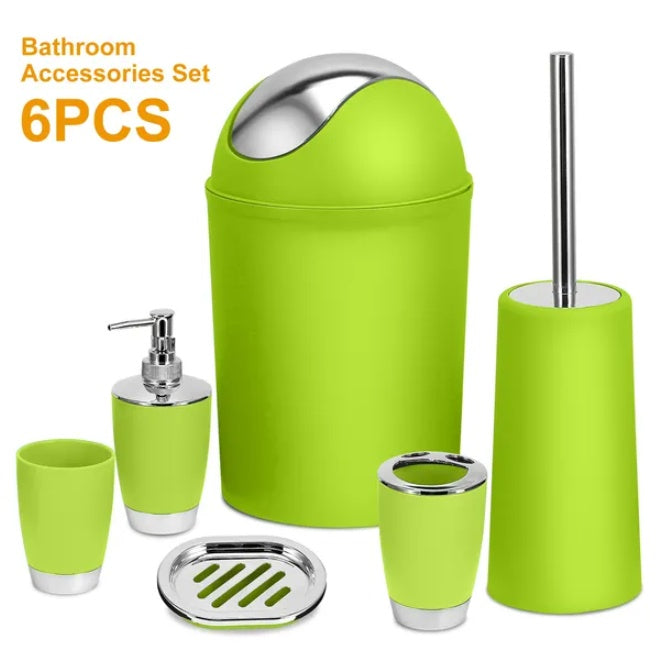 Bathroom Accessory Set 6-piece Set - DropOnline.co
