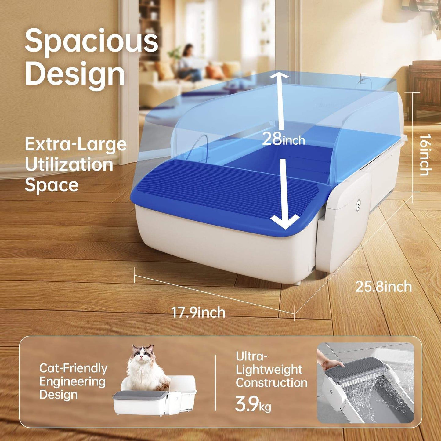 Automatic Cat Litter Box Self-cleaning Open Smart Cat Litter Box Cat Products - DropOnline.co