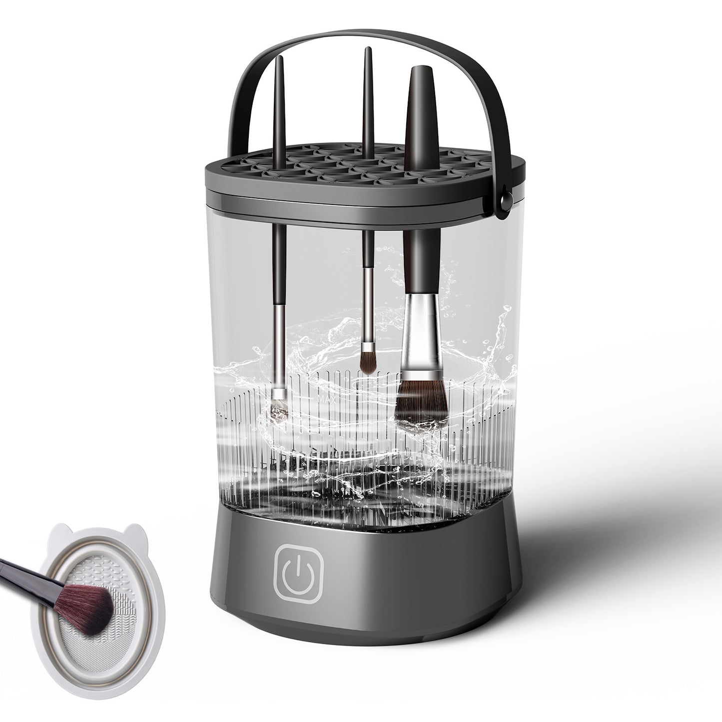 Electric Makeup Brush Cleaner - 9000 RPM Makeup Brush Cleaning Machine, Waterproof Automatic Makeup Brush Cleaner For Makeup Sponges And Brushes - DropOnline.co