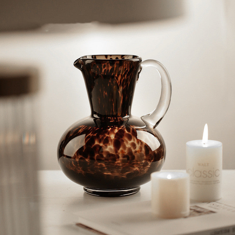 Home Tortoiseshell Glass Vase Decoration Ornaments - DropOnline.co