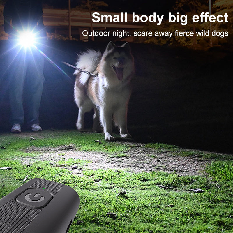 Dog Bark Deterrent Device, Portable Mini Dog Repeller, USB Rechargeable, Anti-barking Training Device With Flashing Light, Small And Exquisite - DropOnline.co