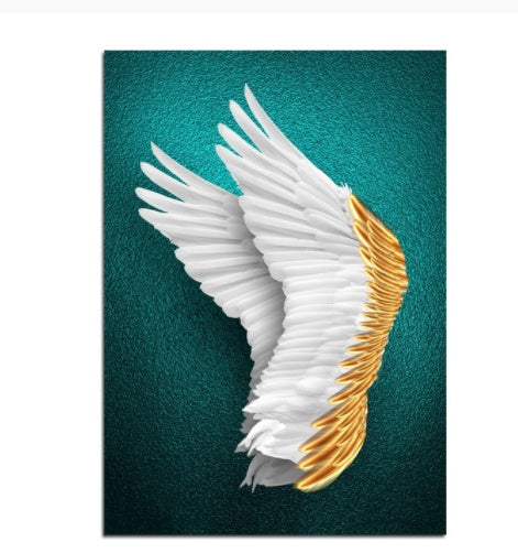 Gold Butterfly Wall Poster Modern Canvas Painting Art Corridor Living Room Bedroom Decor - DropOnline.co