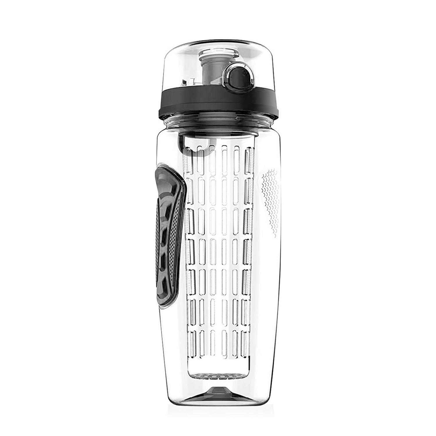 3 Color Options - 1Pc Fruit Infuser Water Bottle 32OZ Juice Shaker Sport With Flip Top Lid Anti-Slip Grips For Office Home Sport Running Walking Hiking - DropOnline.co